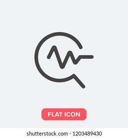 Search infographic modern simple flat vector illustration for web site or mobile app