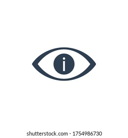 Ilustración vectorial de icono de información de búsqueda. Icono plano de calidad superior en estilo moderno.