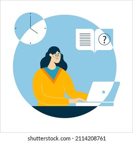 search for information online in a computer