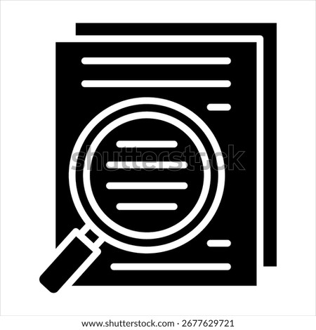 Search Intent Glyph Icon Vector Illustration
