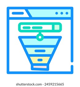 search intent seo color icon vector. search intent seo sign. isolated symbol illustration