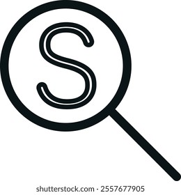 Search Interface Icon Design Black