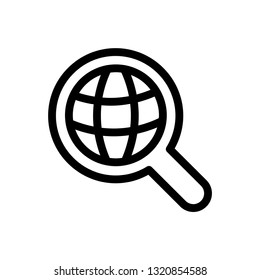 Search Internet Line Icon