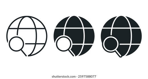 Search internet network. Illustration vector