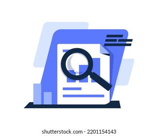 Search investment,Financial investment and management,flat design icon vector illustration