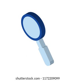 Search isometric left top view 3D icon