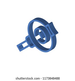 Search isometric left top view 3D icon