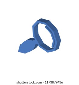 Search isometric left top view 3D icon