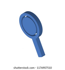 Search isometric left top view 3D icon