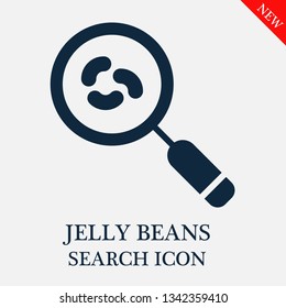 search Jelly beans icon. Editable search Jelly beans icon for web or mobile.