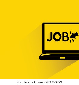 search job, flat and shadow theme