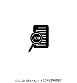 Search job icon flat vector design.