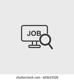 Search job icon illustration isolated vector sign symbol