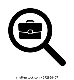 Search Job, Icon. One Of Set Web Icons