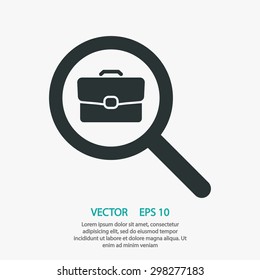 search job, icon. One of set web icons
