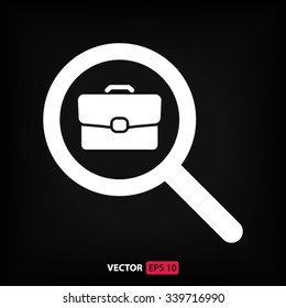 search job, icon. One of set web icons