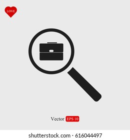 search job, icon, vector best flat icon, EPS