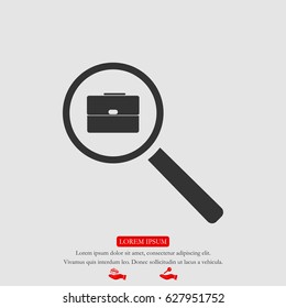 search job, icon, vector best flat icon, EPS