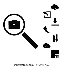 search job, icon, vector best flat icon, EPS