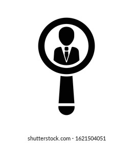 Search Job Icon, vector graphics