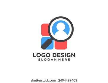 Suchen-Job-Logo-Symbol-Design-Vorlage, Personallogo