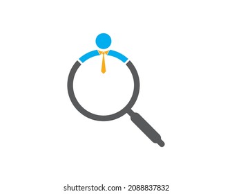 Search for job logo icon vector design template