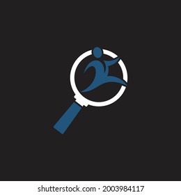 Vector de plantilla de logotipo de búsqueda de trabajo