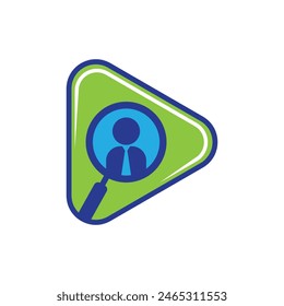 search job logo vector abstract