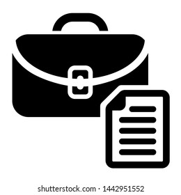 Search job vacancy icon vector. Loupe career illustration symbol. Find people employer logo.
