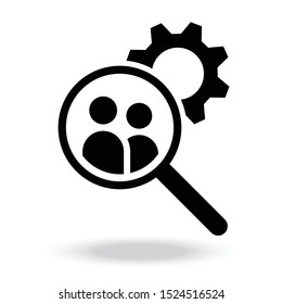 Search job vacancy icon vector.