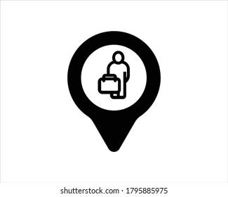Jobfreie Symbol auf weißem Hintergrund suchen