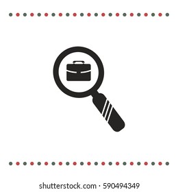 Search of job, vector design element