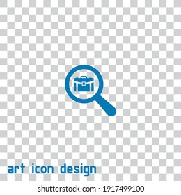 search job vector icon on an abstract background