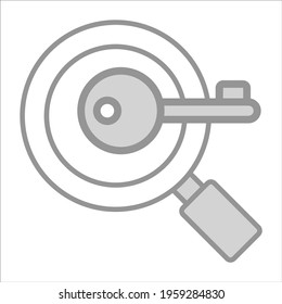 search keyword icon modern illustration