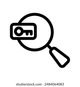 Search Keyword Icon Vector Symbol Design Illustration
