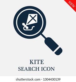 search Kite icon. Editable search Kite icon for web or mobile.