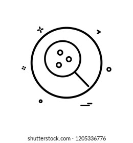 search lab basic icon vector design