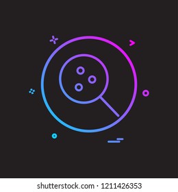 search lab basic icon vector design