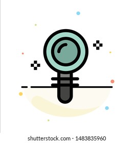 Search, Lab, Find, Biochemistry Abstract Flat Color Icon Template