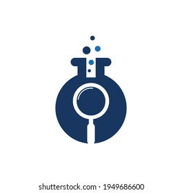 Search lab logo design. find lab logo design vector template. Lab Find Logo Icon Design.