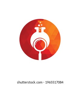 Search lab logo design. find lab logo design vector template. Lab Find Logo Icon Design.	