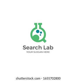 Search lab logo vector for company sains