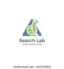 Search lab logo vector for company sains