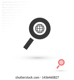 search for land vector icon 10 eps , Lorem ipsum Flat design