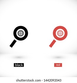 search for land vector icon 10 eps , Lorem ipsum Flat design