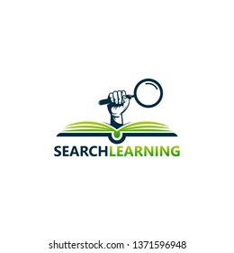 Search Learning Logo Template Design Vector, Emblem, Design Concept, Creative Symbol, Icon