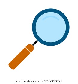 search lens icon - search lens isolated , magnifying lens illustration- Vector  search magnifier