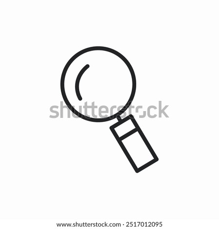 search lens icon sign vector