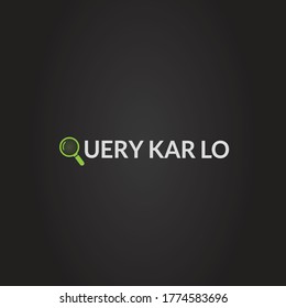 search lens to show u can ask anything here in this logo.