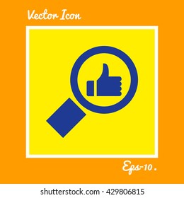 Search & Like Icon. Eps-10.